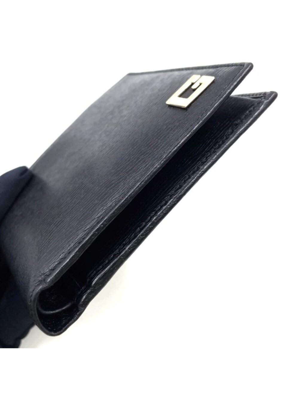 Gucci Bifold Leather Black Wallet Silver - Picture 5 of 15